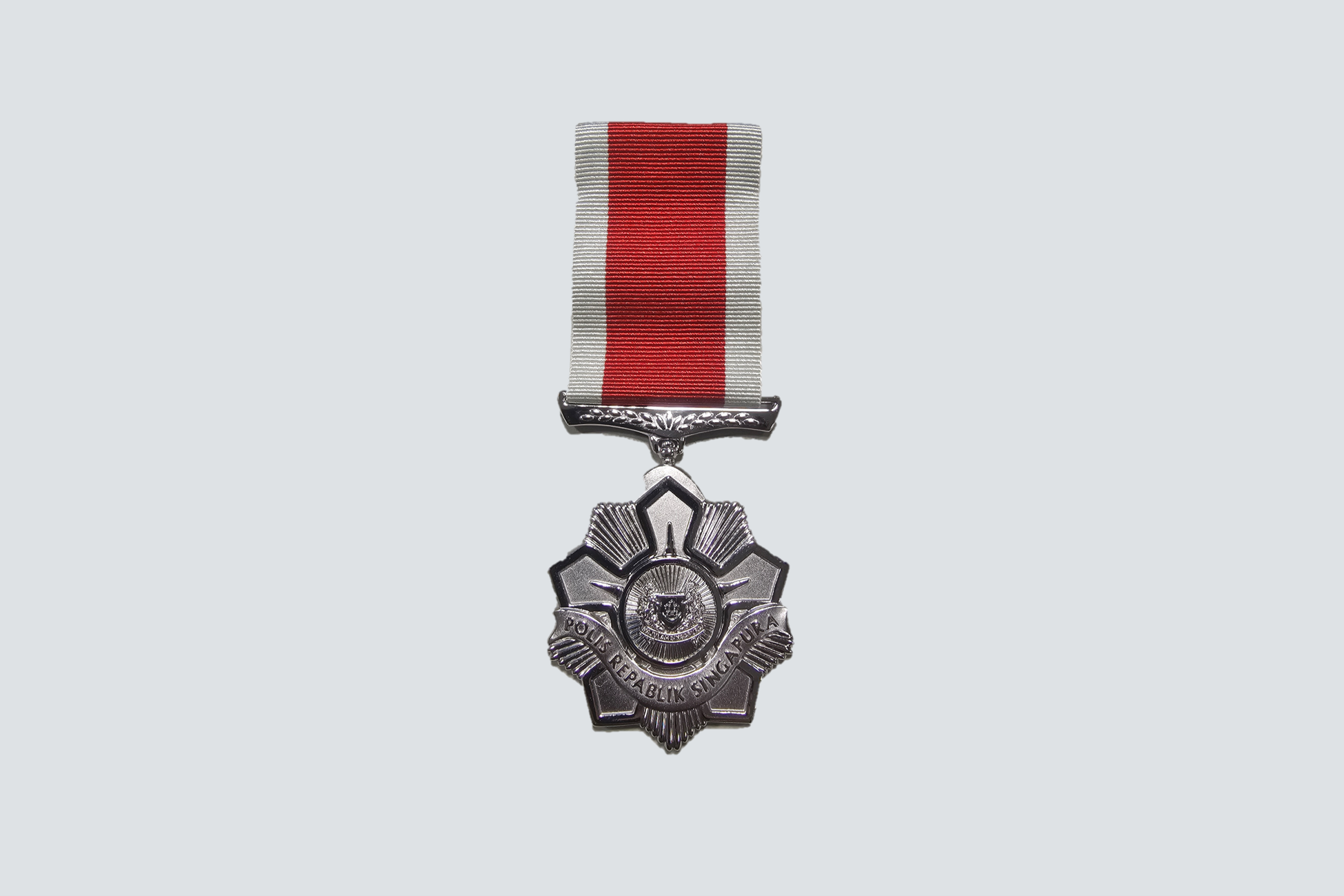 Close-up shot of The Long Service Medal (Police)